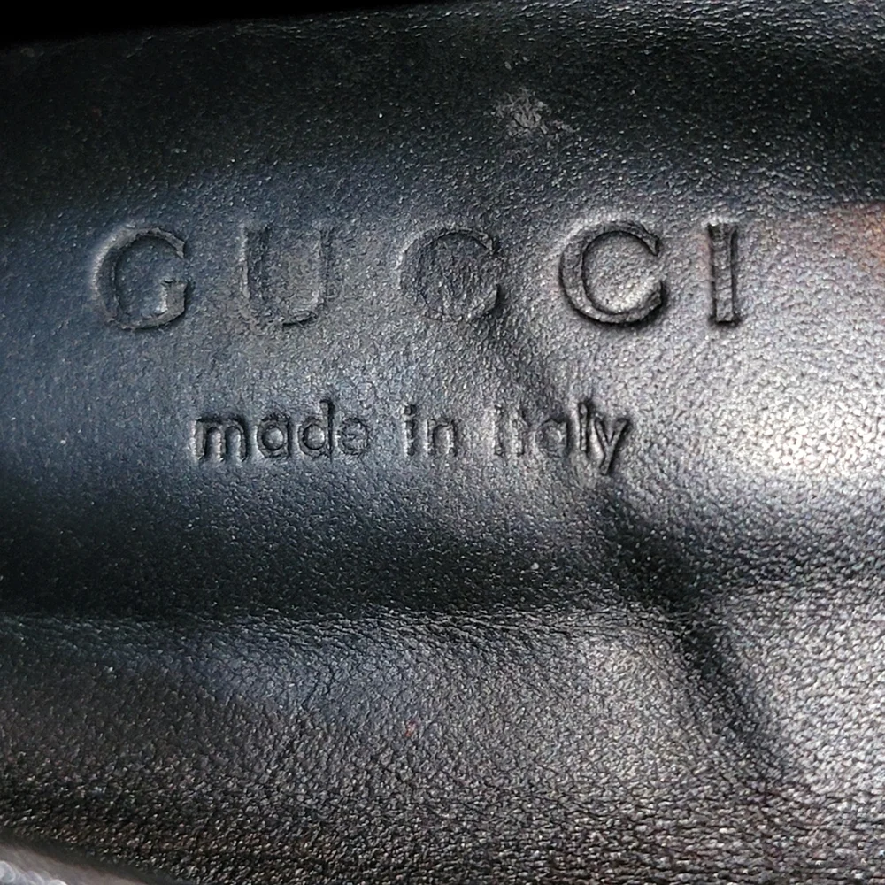 Gucci Brown Velvet Horsebit Loafers Sz 40 Best Offer - Picture 4 of 6